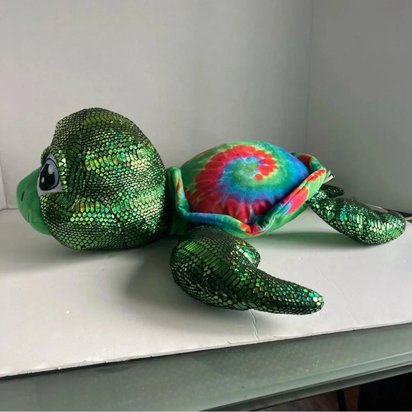 Caravan Soft Toys Tie Dye  Shell Turtle 22” - Picture 1 of 13